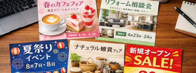 チラシ作成と印刷